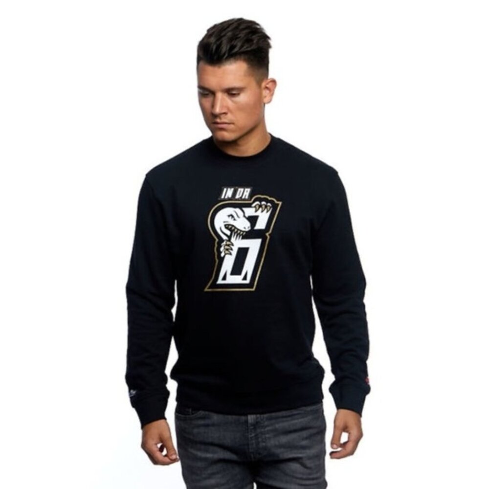 Mitchell & Ness Mens Sweater Toronto Raptors In The SiX NBA Crew Black Size M